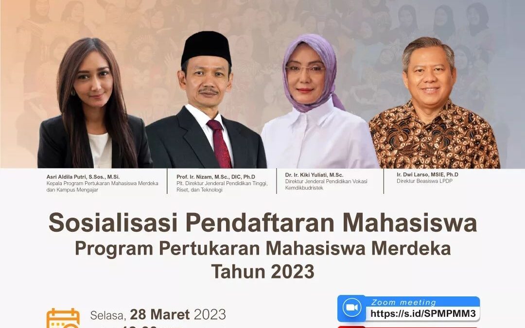 Sosialisasi Pendaftaran Pertukaran Mahasiswa Merdeka 2023, Yuk Jangan Sampai Ketinggalan!